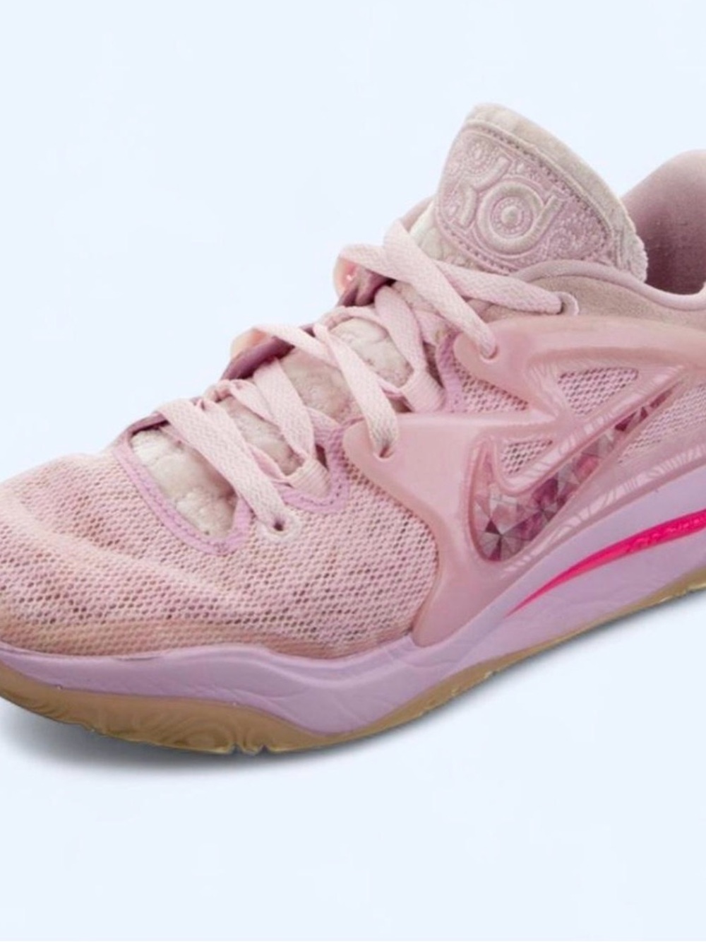 Nike Pink Low-Top Athletic Shoes with Subtle Hot Pink Accent